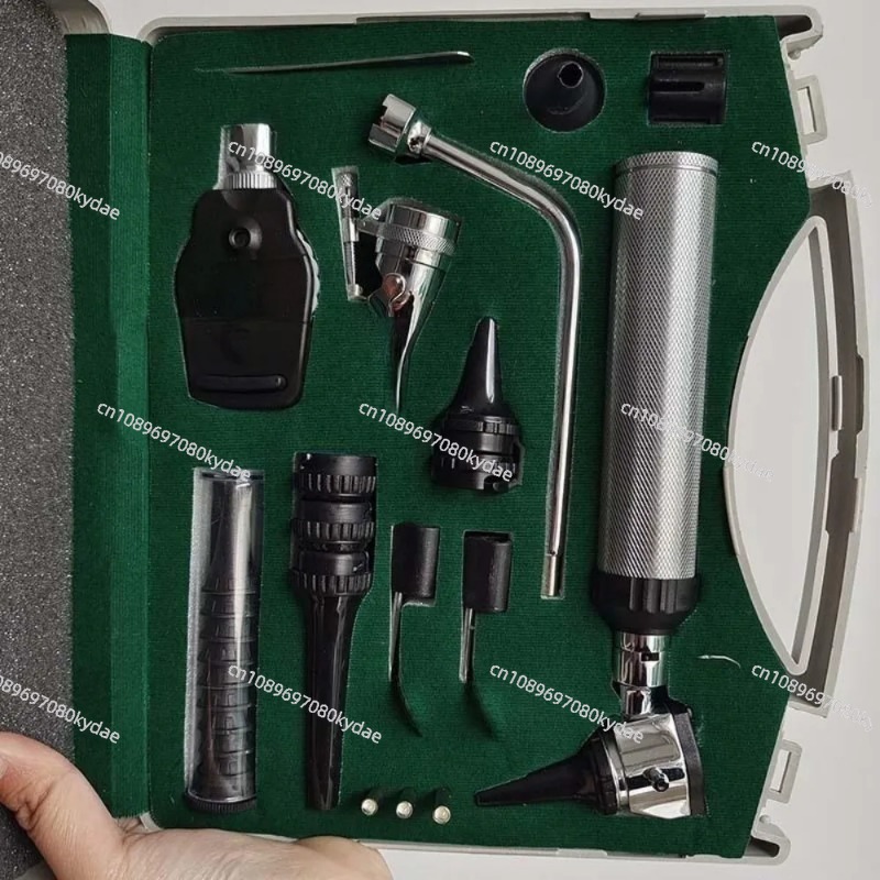 Otoscope Ophthalmoscope Set - Professionelle Gesichtsuntersuchungssets Ophthalmoskop Otoskop Nasendilatator Halsuntersuchung