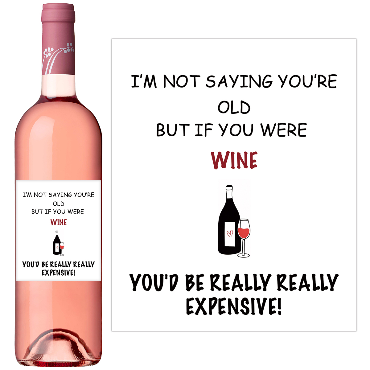 Medical Label - 4 Stück lustige Weinflaschenetiketten, urkomische Weinthmenetiketten,