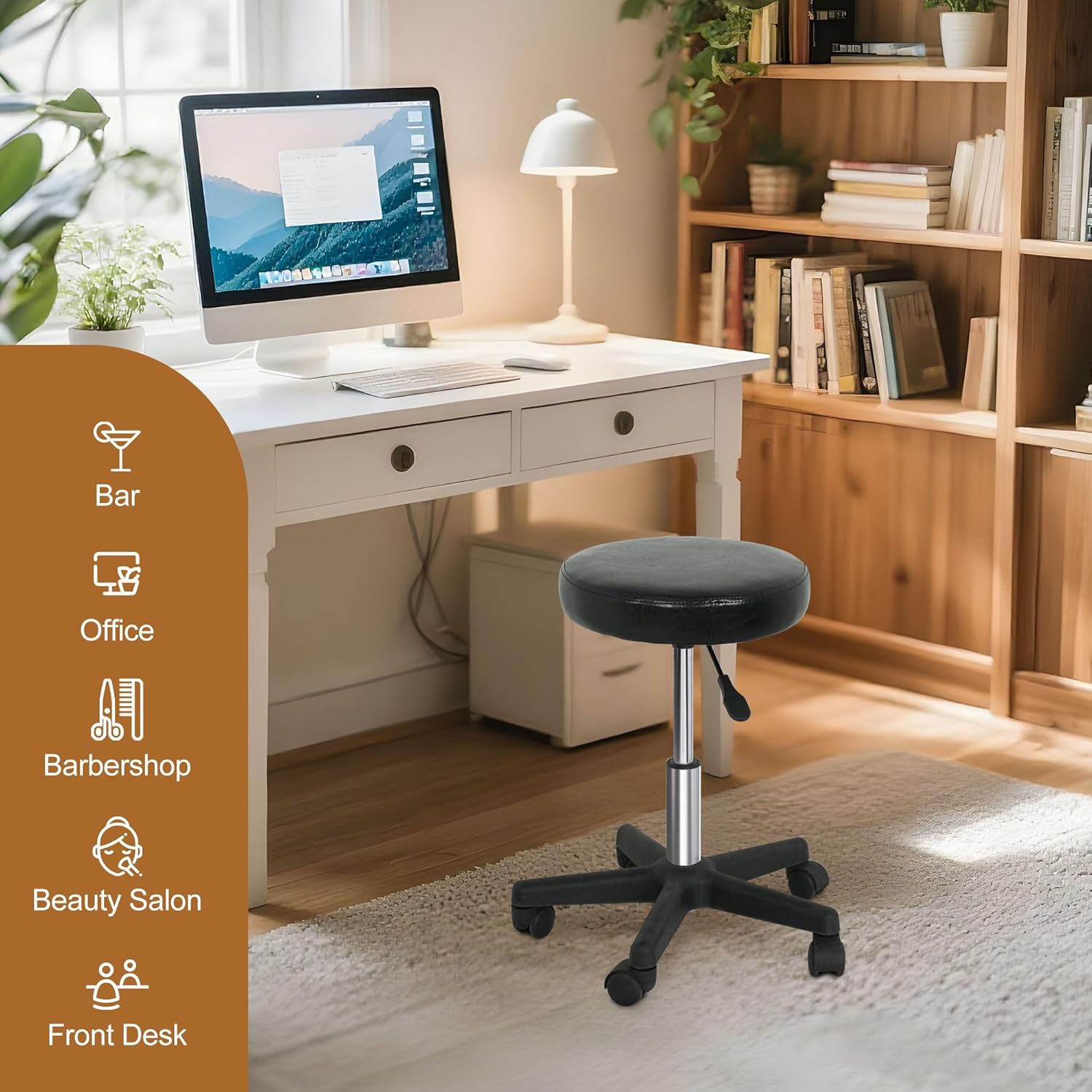 Rollhocker mit Rollen, PVC-Led – Medical Lab Chair Bewertung und Preis