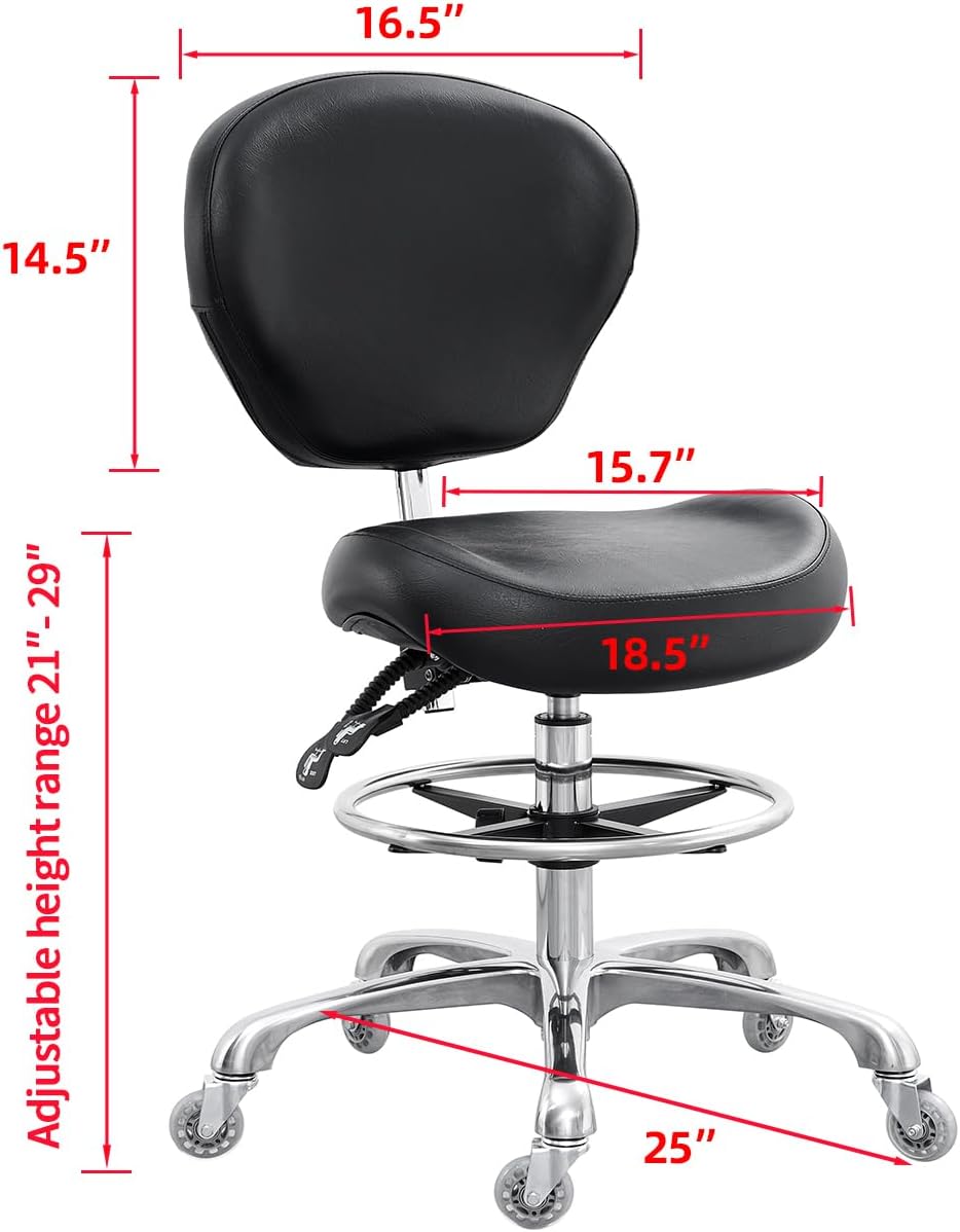 Zeichenstuhl mit Rückenlehne,  – Medical Lab Chair Bewertung und Preis